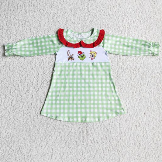 GLD0009 Children Girls Christmas Dress