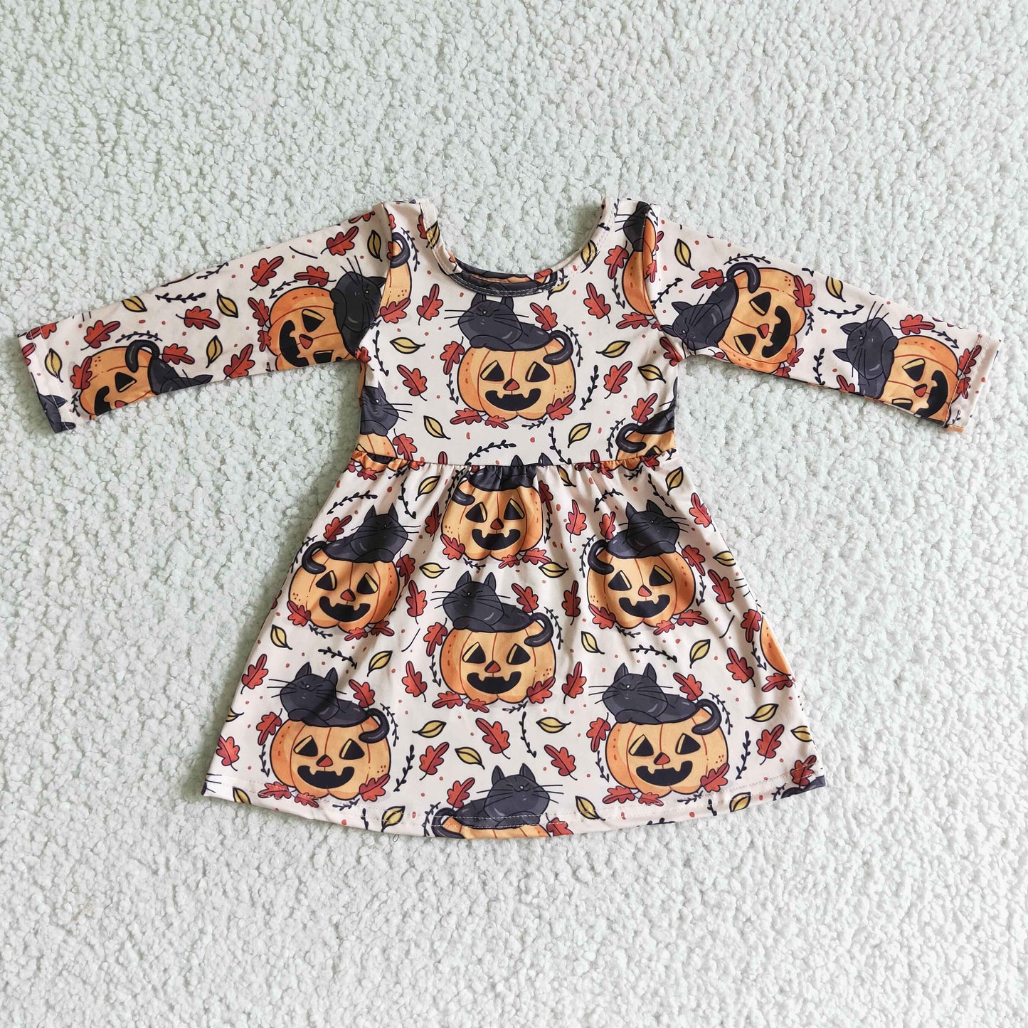 Kids girls halloween pumpkin outfit and dress $5.5