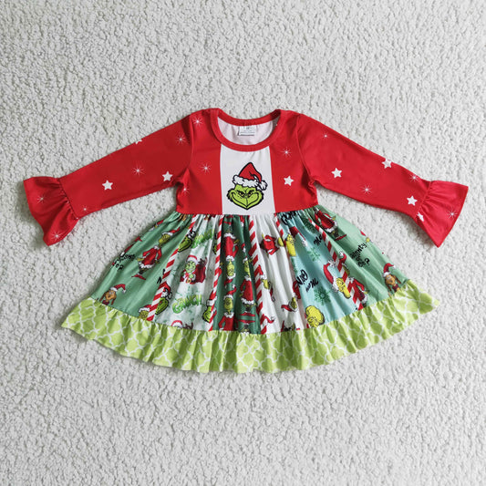 Baby Girls Christmas Cartoon Dress