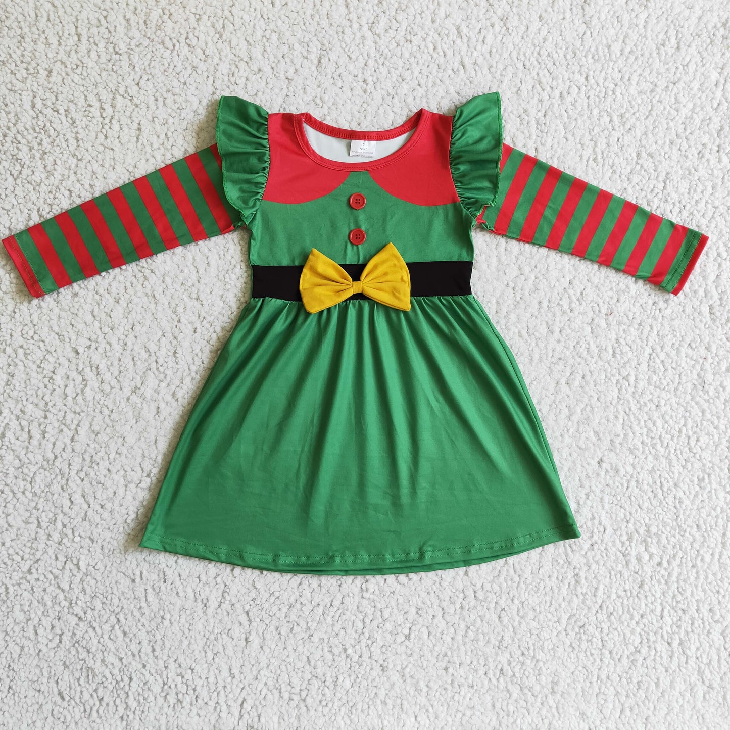 Toddler Girls Long Sleeve Christmas Dress