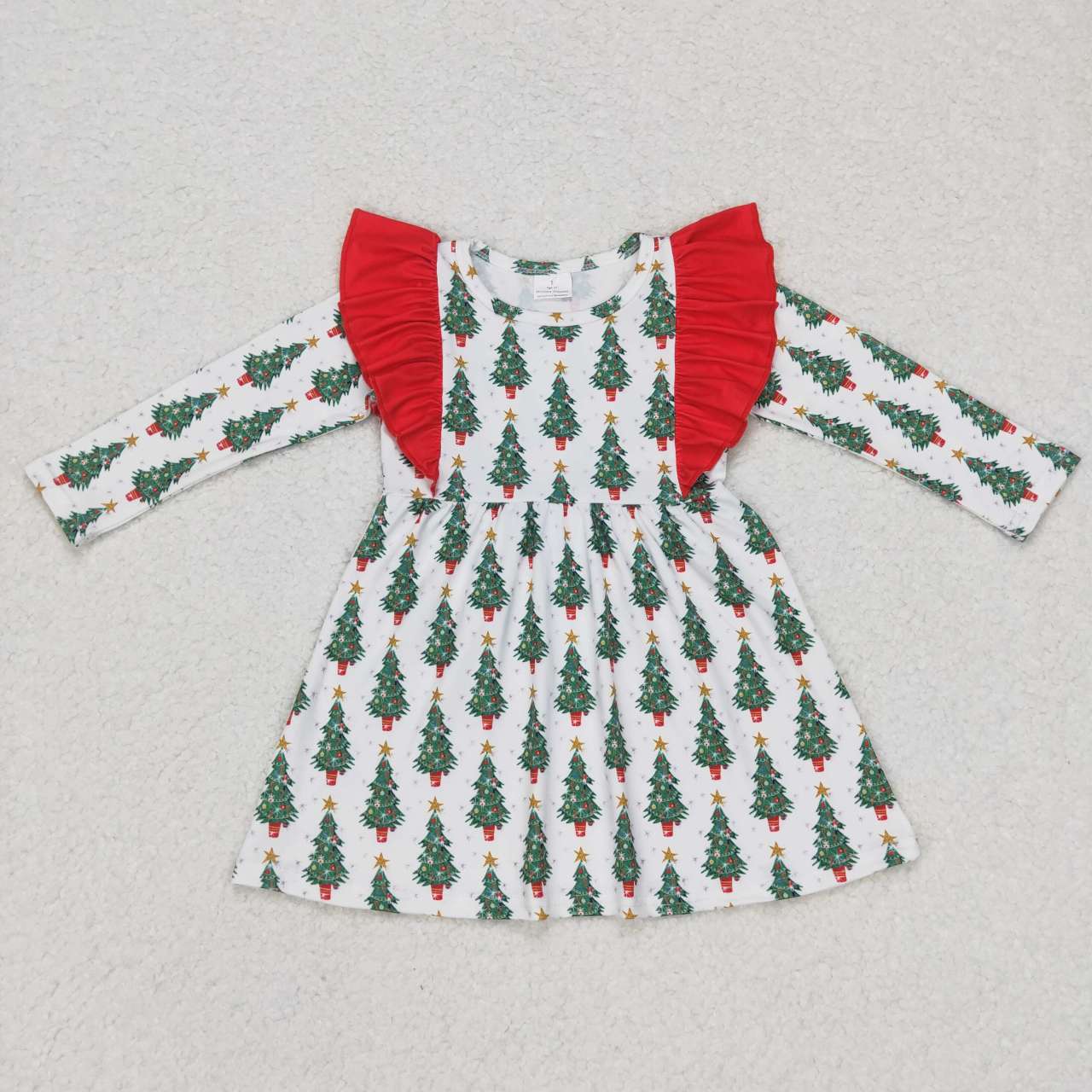 Kids Sibling Christmas Tree Dress and Top