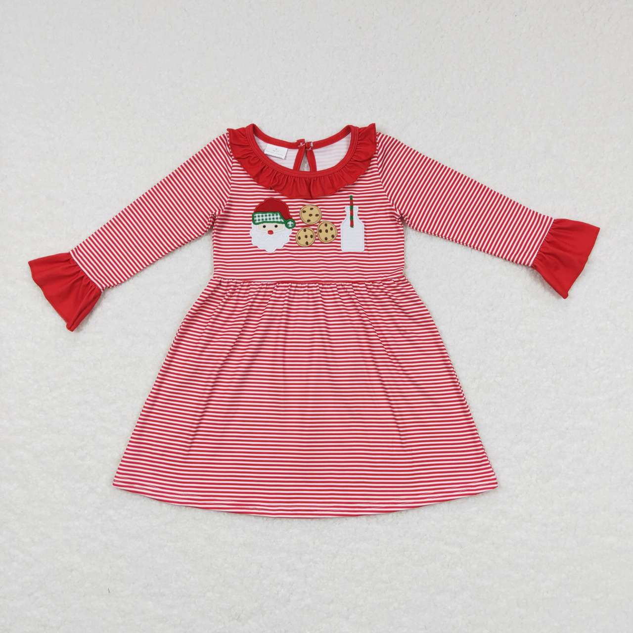 Baby Girls Christmas Santa Santa Milk Cookie Dress