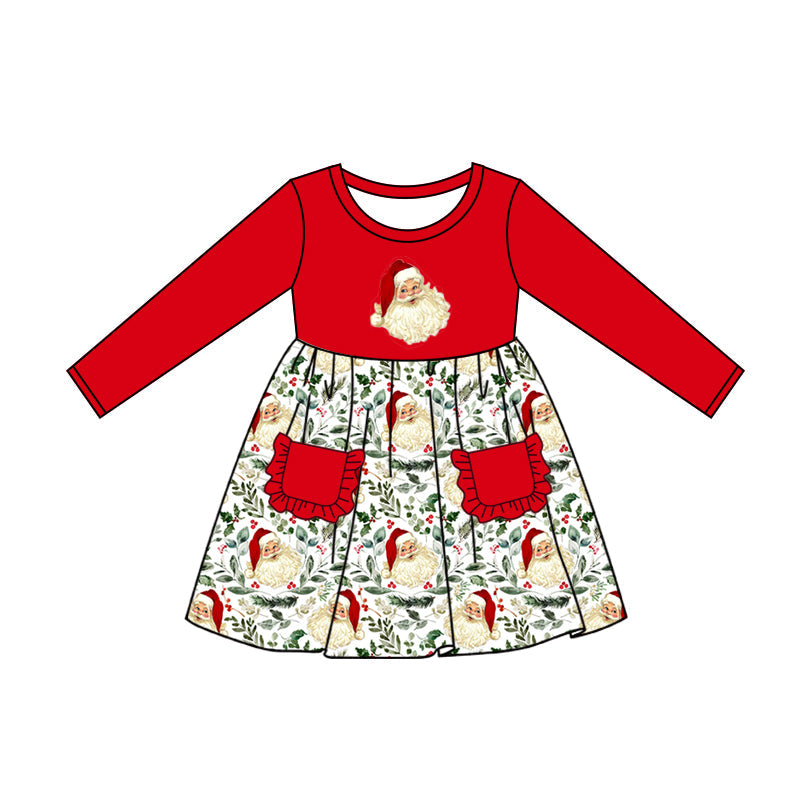 Baby Girls christmas  santa holly dress Pre-order