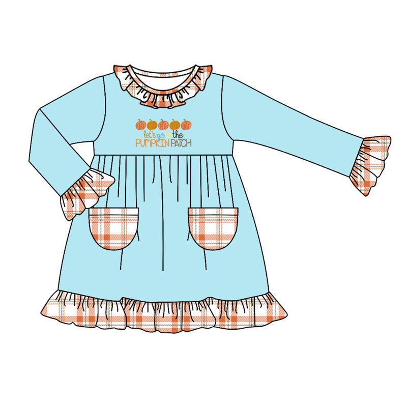 Let's Go To The Pumpkin Patch Girls Dress Preorder