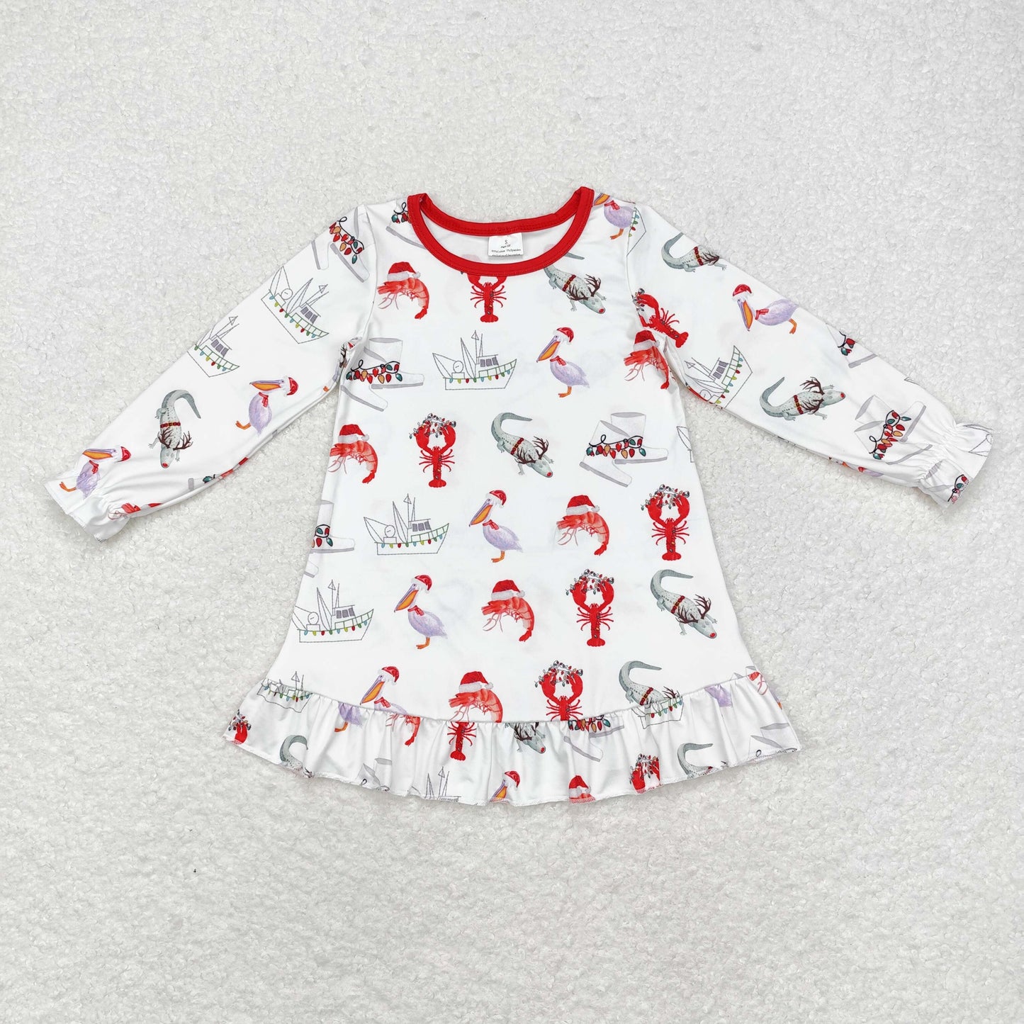 Baby Boys Girls Sibling Chrismtas Crayfish Clothes