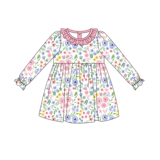 GLD0759Baby Girls Bright Spring Floral Dress Pre-order