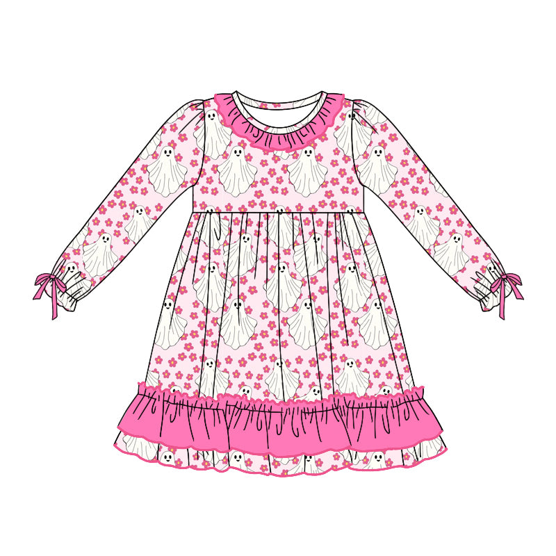 GLD0790 Baby Girls Halloween Ghost Dress Pre-order