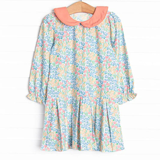 Baby Girls Floral Long Sleeve Dress Pre-order