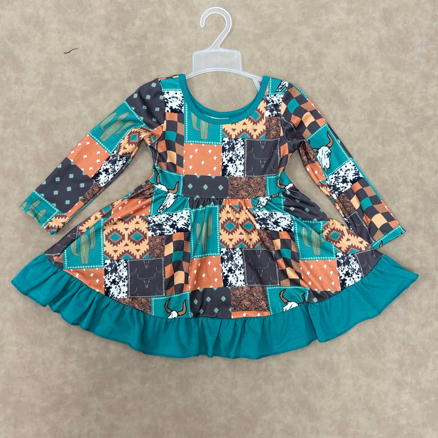 Sibling BabyGirls  Boys Western Drress and Romper