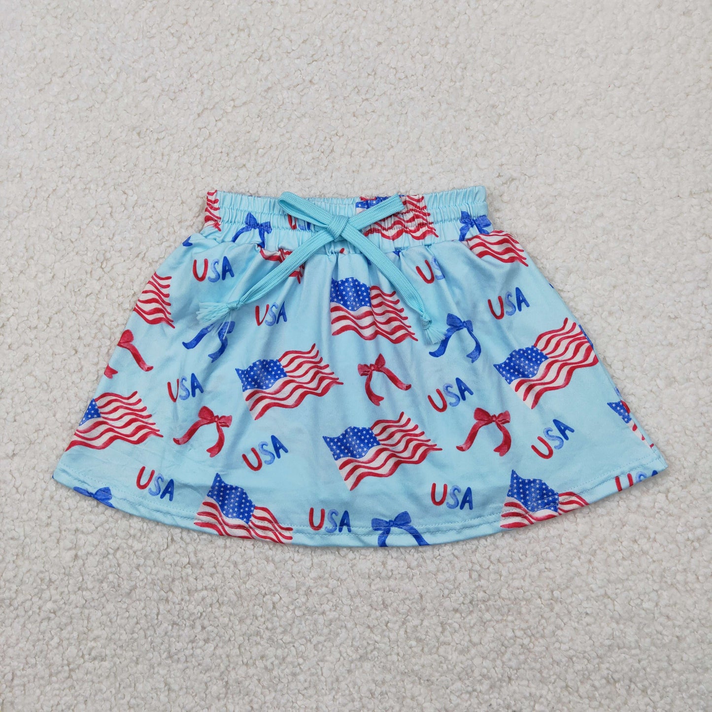 Sibling Baby Girls 4th Of July Summer Skorts Skirts