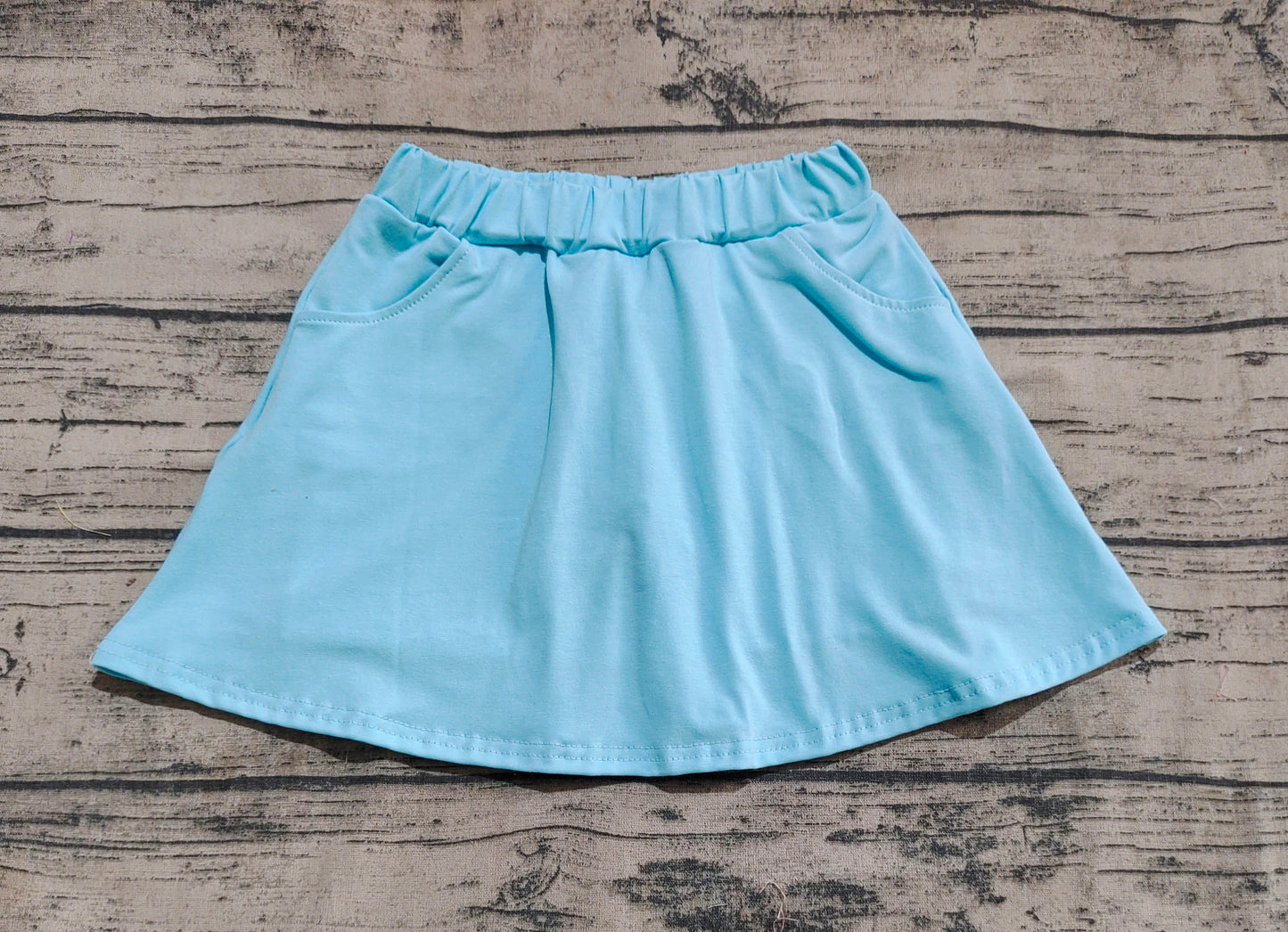 GLK0065 Baby Girls Blue Pocket Skort Peorder