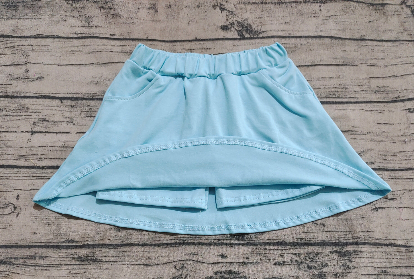 GLK0065 Baby Girls Blue Pocket Skort Peorder