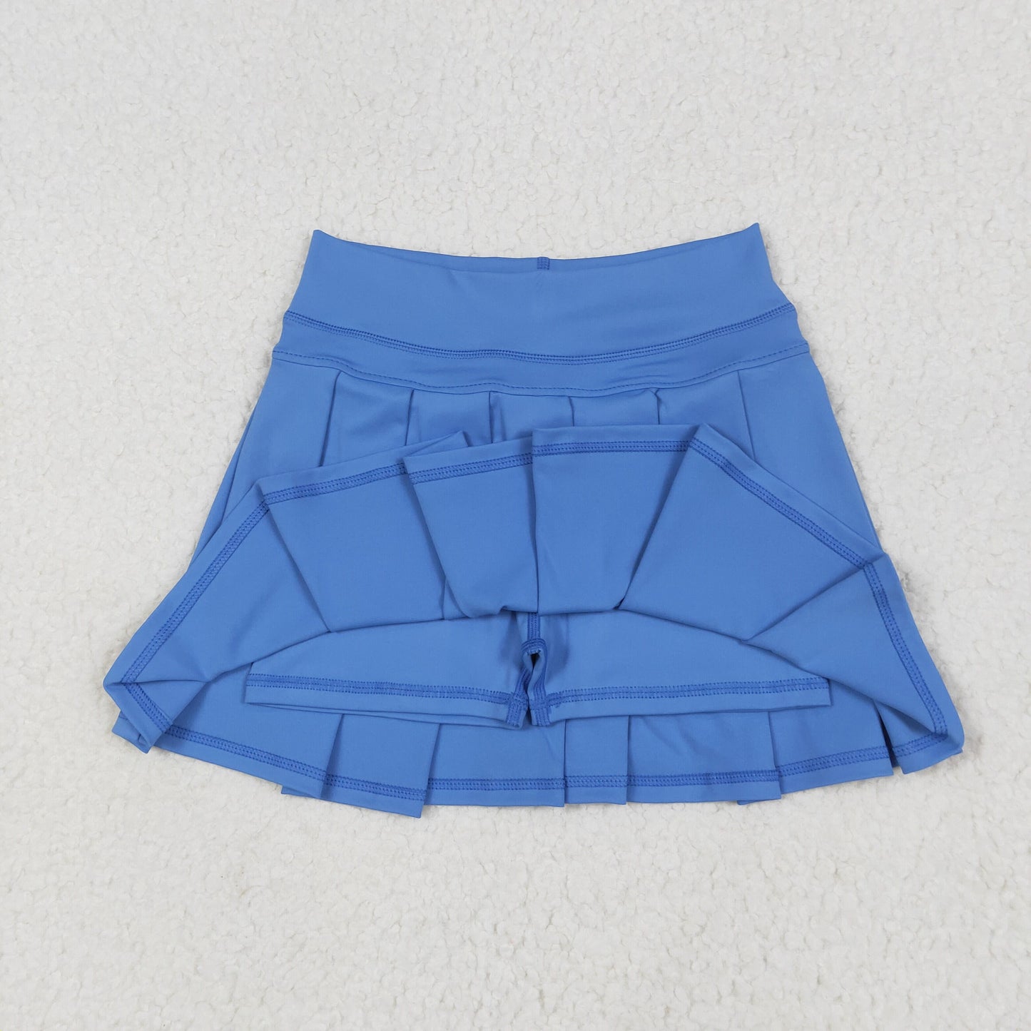 Kids Girls Solid Color Yoga Skort