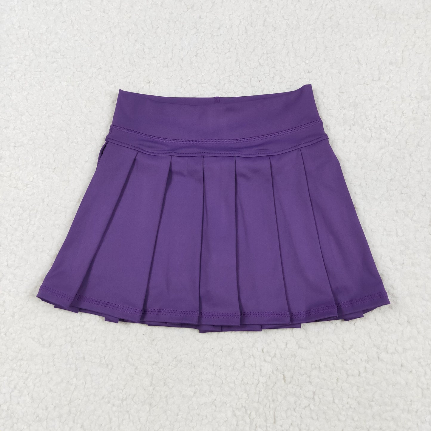 Kids Girls Solid Color Yoga Skort