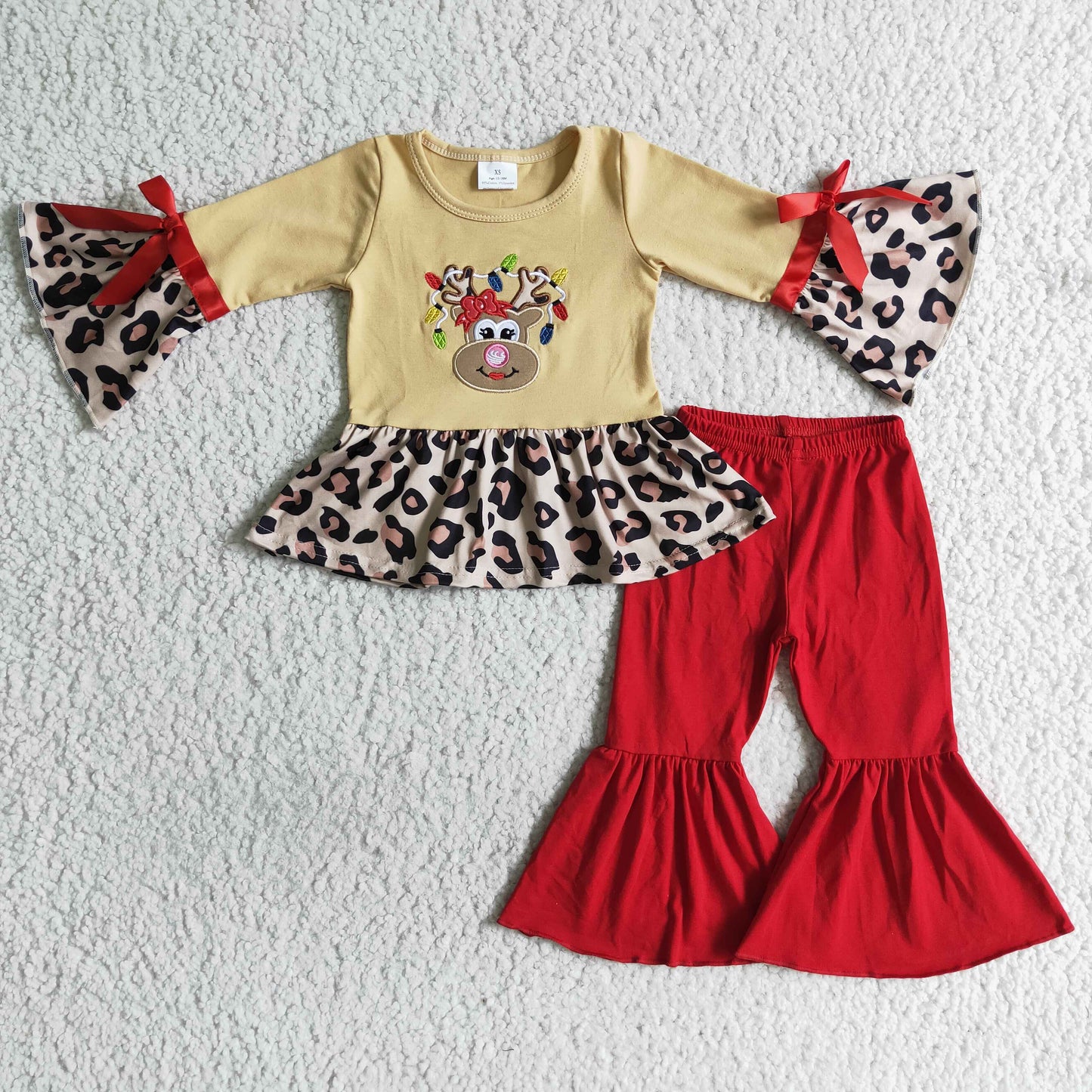 Baby Girls Christmas Reindeer Outfit