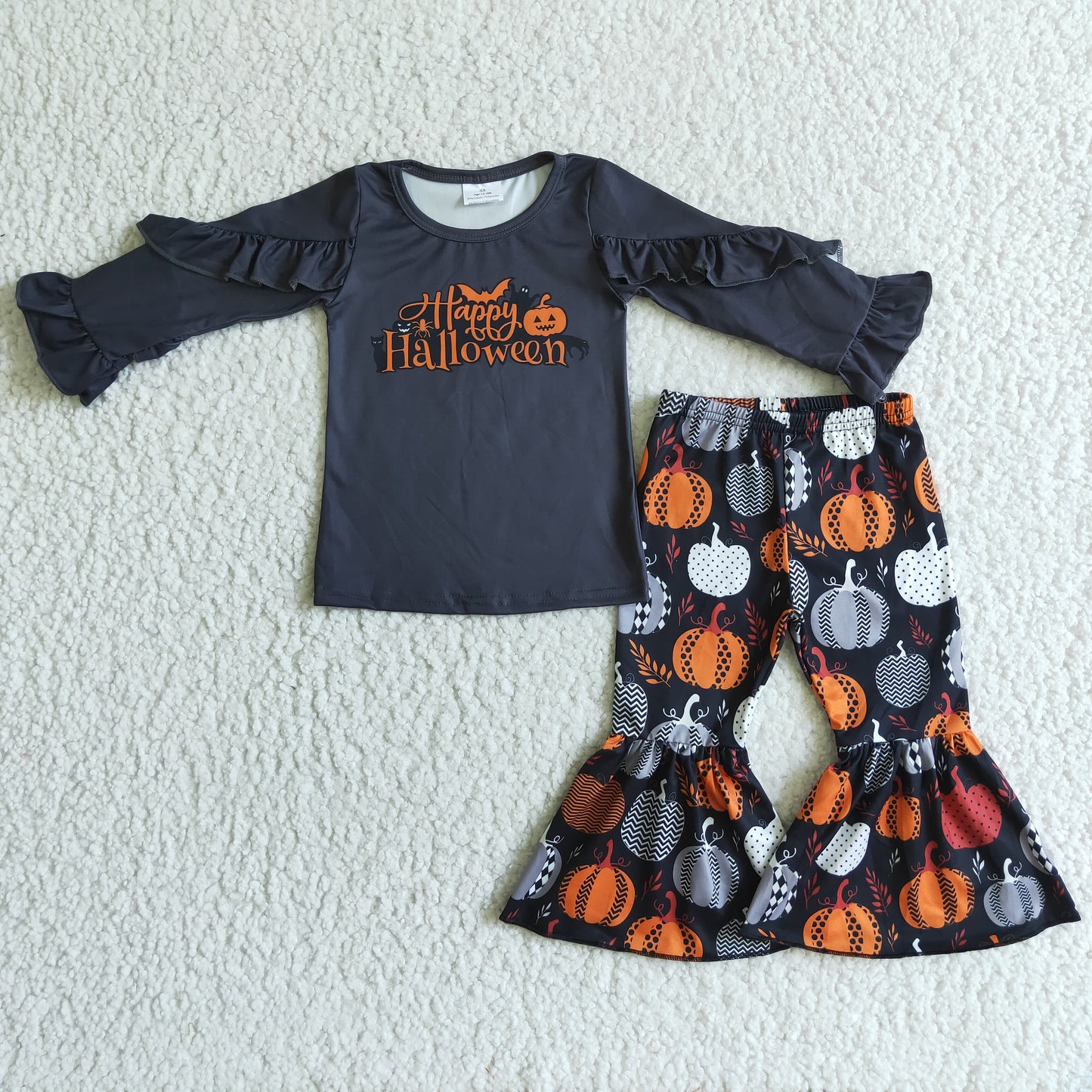 GLP0178 Happy Halloween Pumpkin Outfit Set On sale