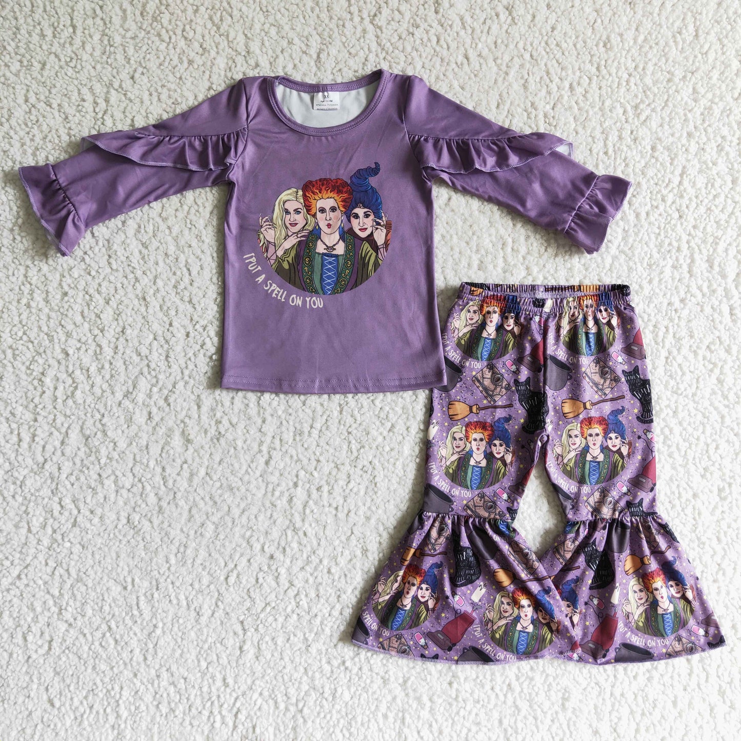 Halloween Witch Kids Girls Outfit On Sale $5.5