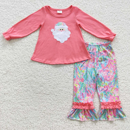 Kids Girls Christmas Boutique Outfit Santa Set