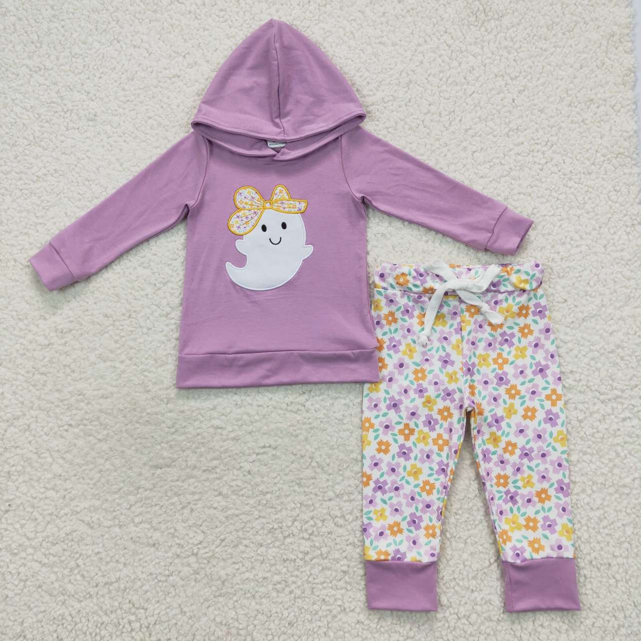 Sibling Baby Halloween Ghost Hoodie Top Jogger Set
