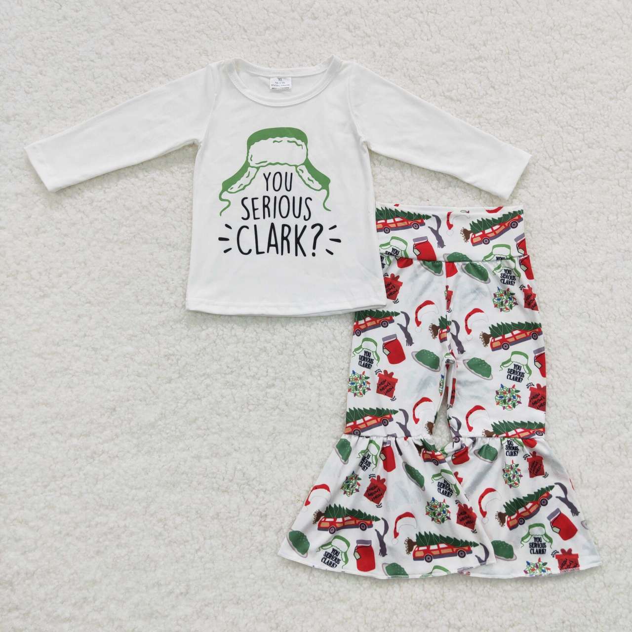 Kids Boys Girls Sibing Christmas Pants Set Boutique Outfit