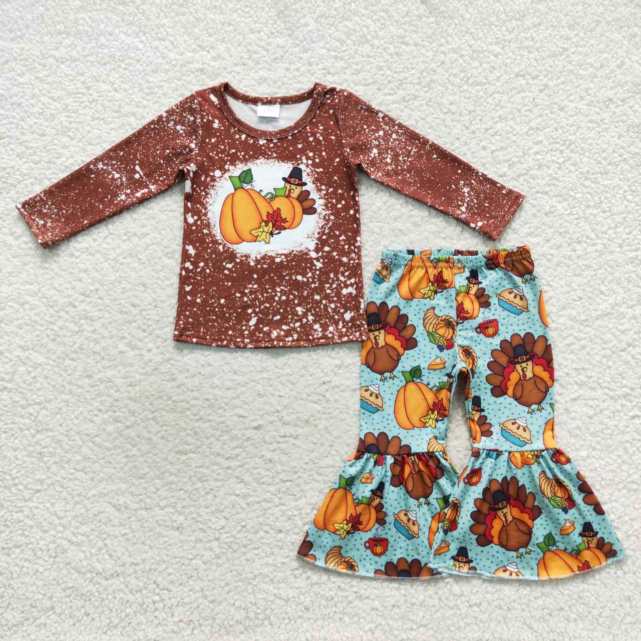 Sibling Baby Thanksgiving Party Turkey Pie Clothing