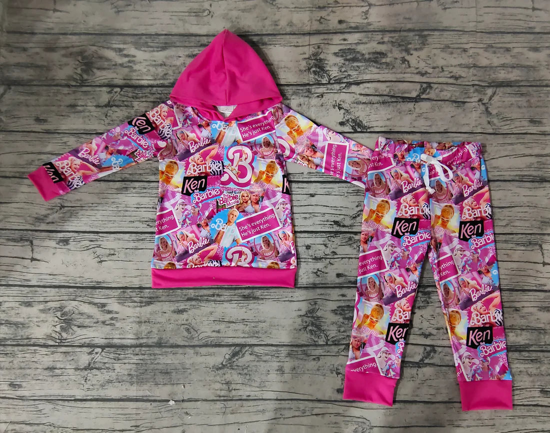 GLP0751 Pink Doll long sleeve Hoodie Top Pants Outfit Preorder