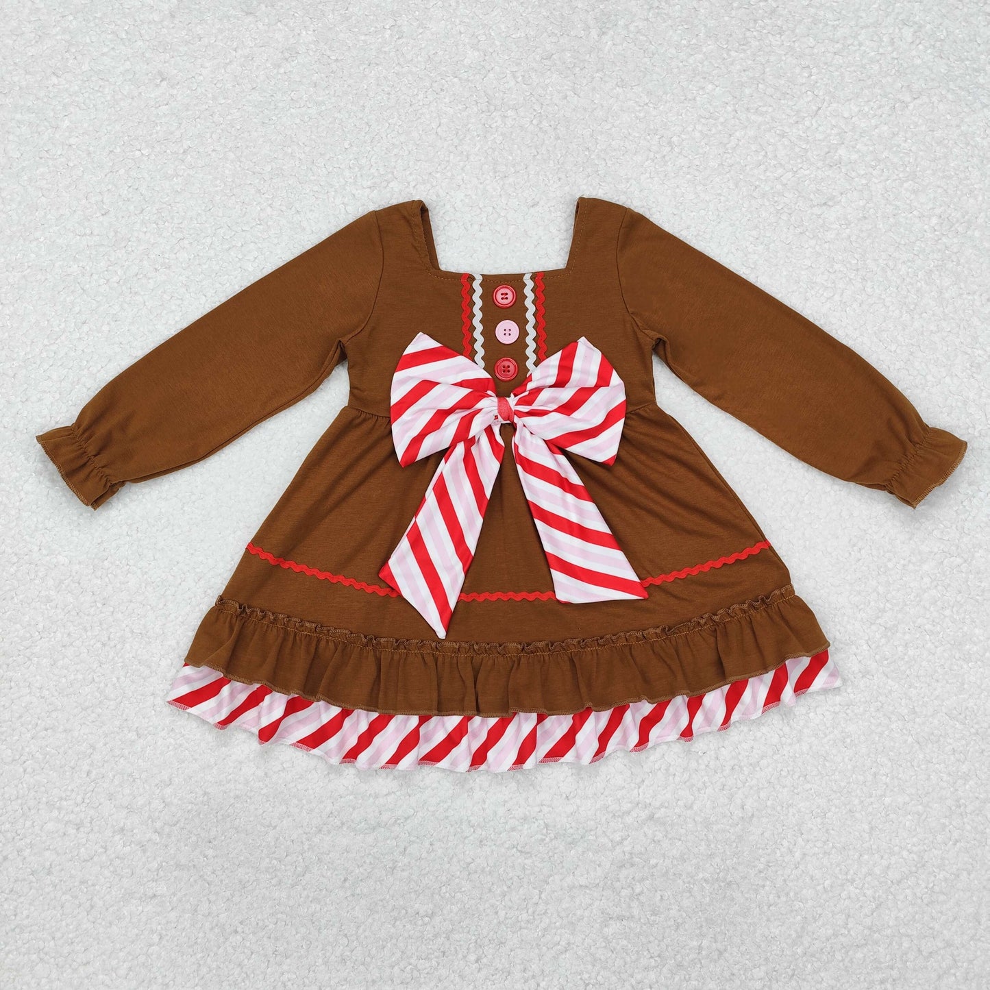 Baby Girls Sister Christmas Gingerbread  Set and Dress