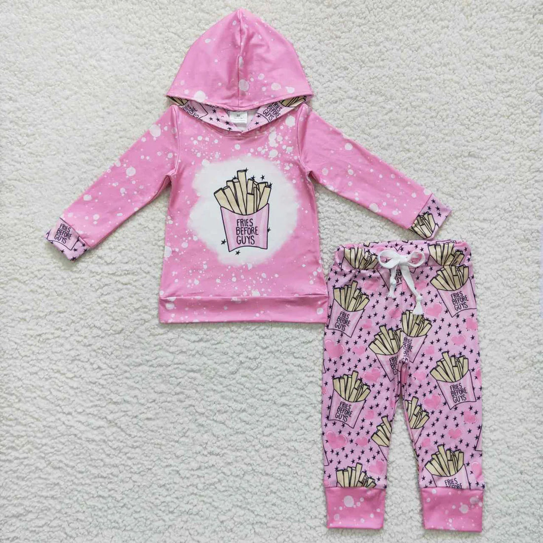 Baby Girls Hoodie Top With Pants Outfit