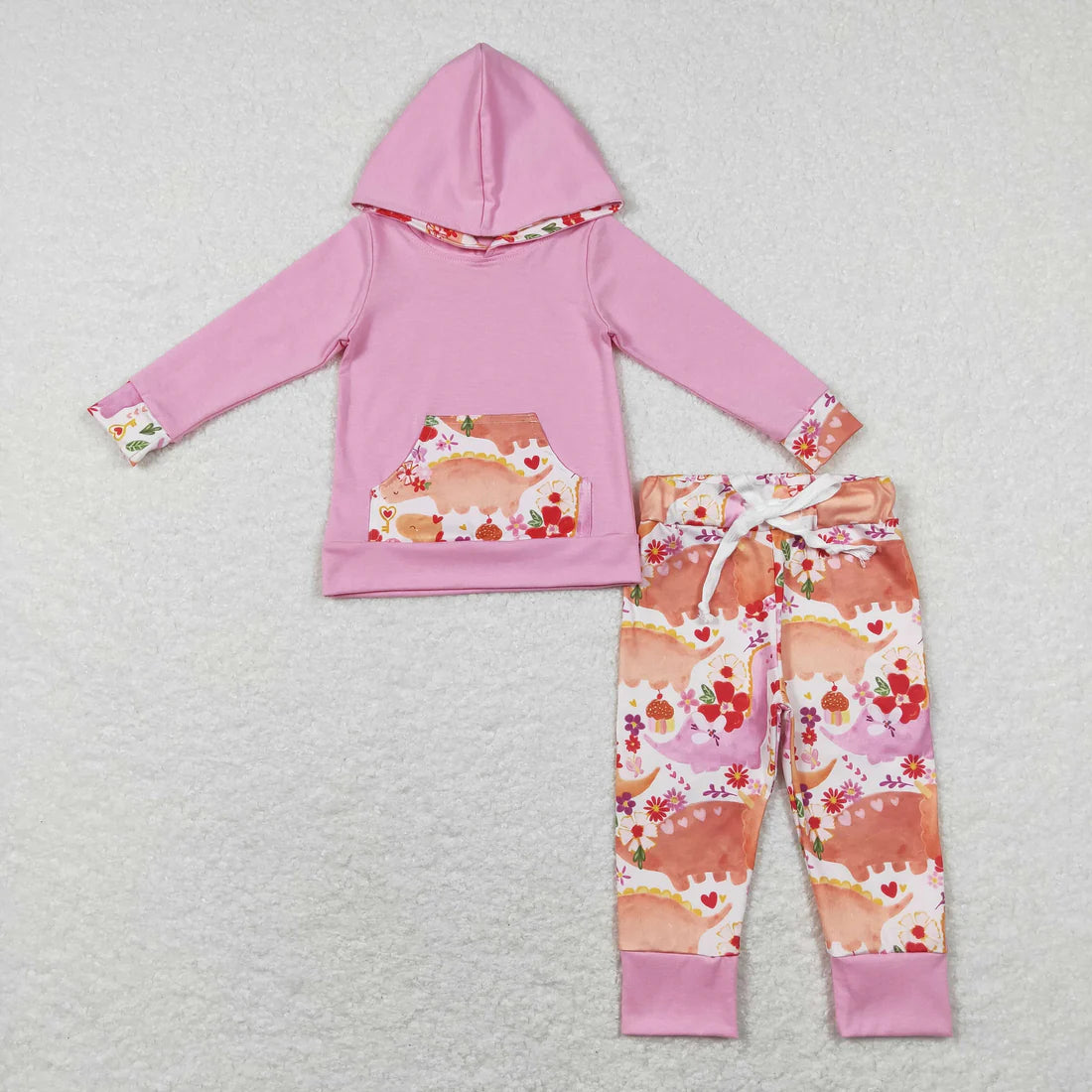 Baby Girls Hoodie Top With Pants Outfit