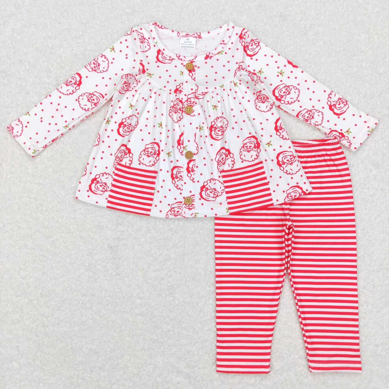 Toddler Girls Christmas Pocket Sibling Sister Legging Pants Clothing Sets