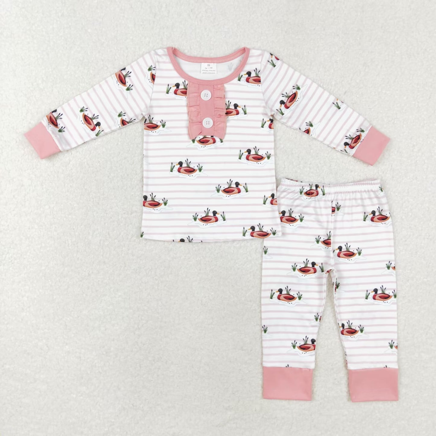 Infant Baby Sibling Mallard Long Sleeve Pajama Set