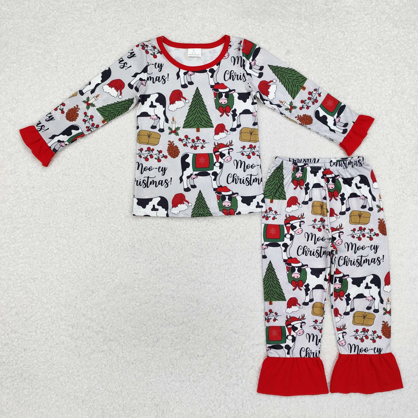 Family Moo-ey Christmas Cow Pajamas