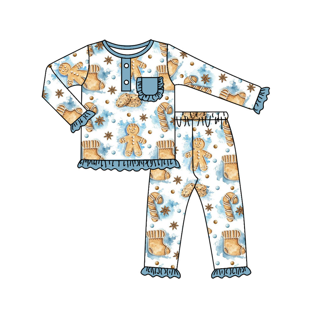 GLP1413 Baby Girls Christmas Gingersnap Pajama Set Preorder