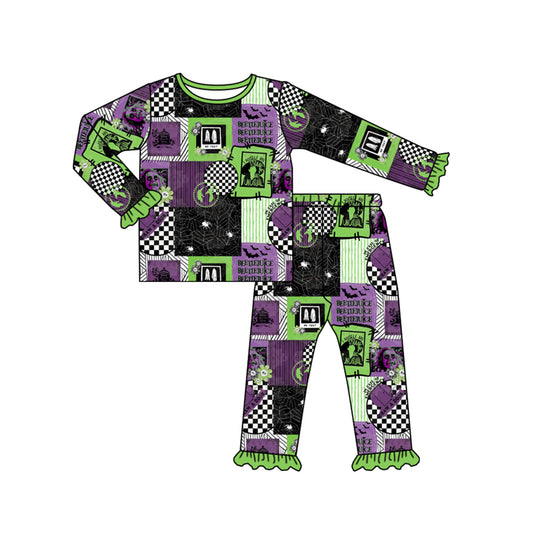 GLP1572 Baby Girls hallowe clown Long Sleeve Pajama Set Pre-order ）