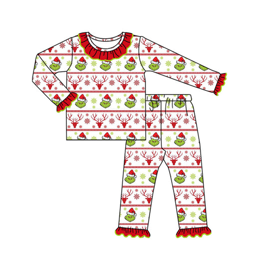 Baby Boys Christmas Green Face Outfit Pre-order