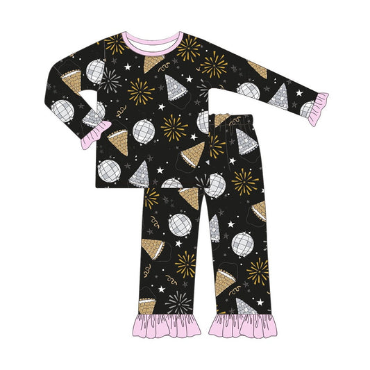 GLP1742 Baby Girls Disco Long Sleeve Pajama Set Pre-order