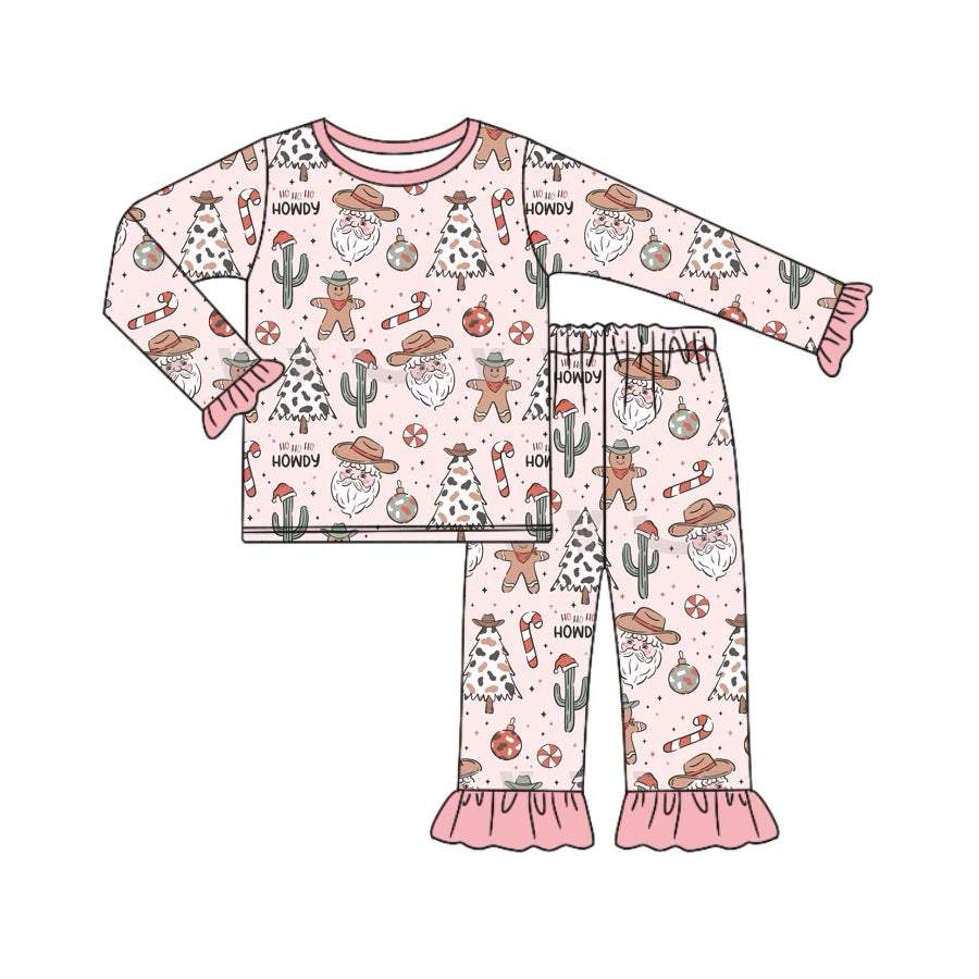 Baby Girls Christmas Howdy Pajama Set Pre-order