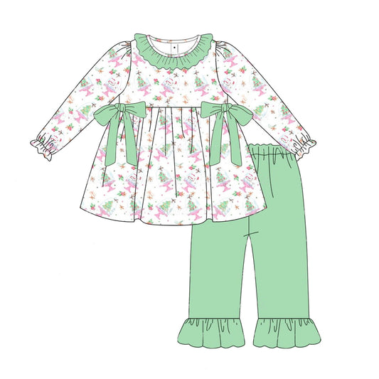 Baby Girls Christmas Tree Outfit Pre-order