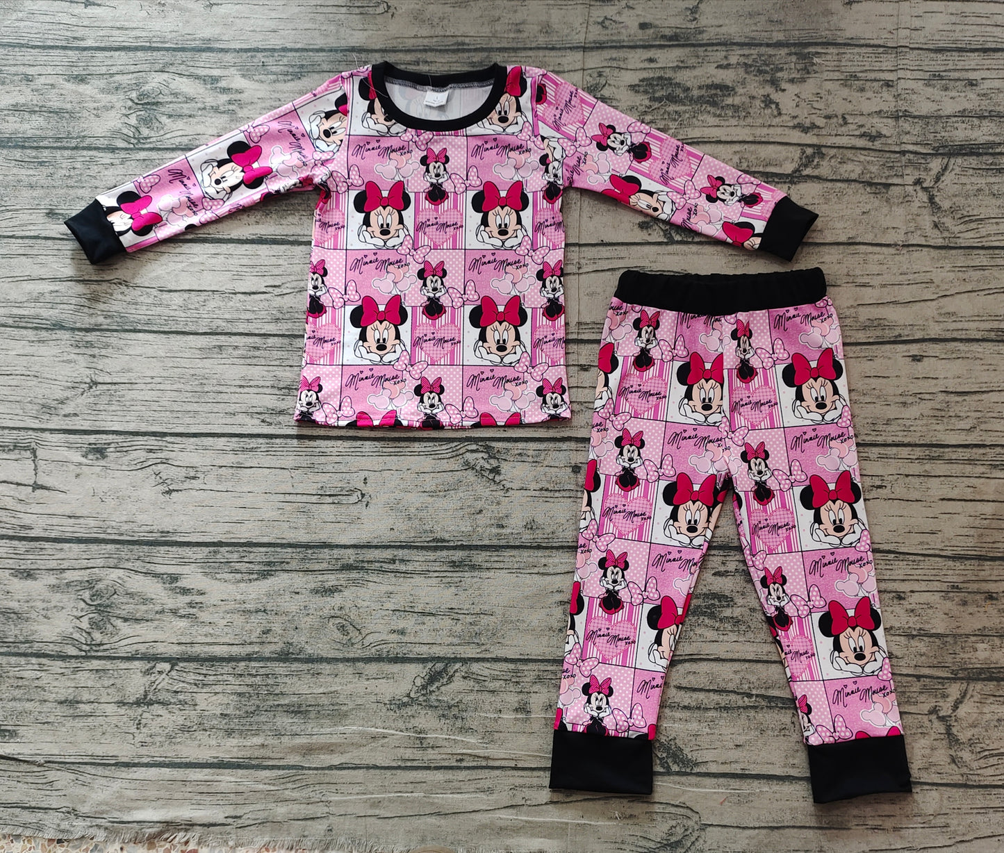 Baby Girls Cartoon Mouse Pajama Set Preorder