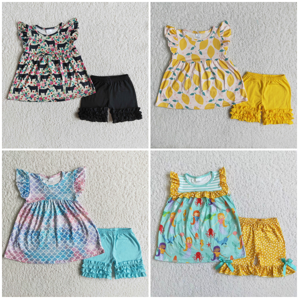 Summer Baby Girls Icing Shorts Set On sale $2.99