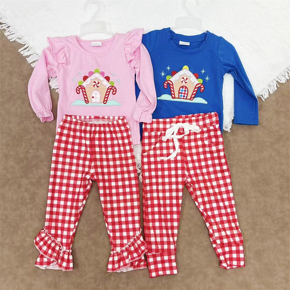 Kids Sibling Christmas Cake House Outfit