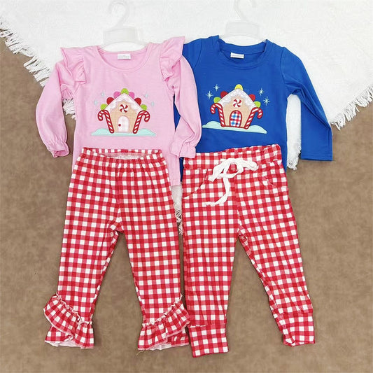 Kids Sibling Christmas Cake House Outfit