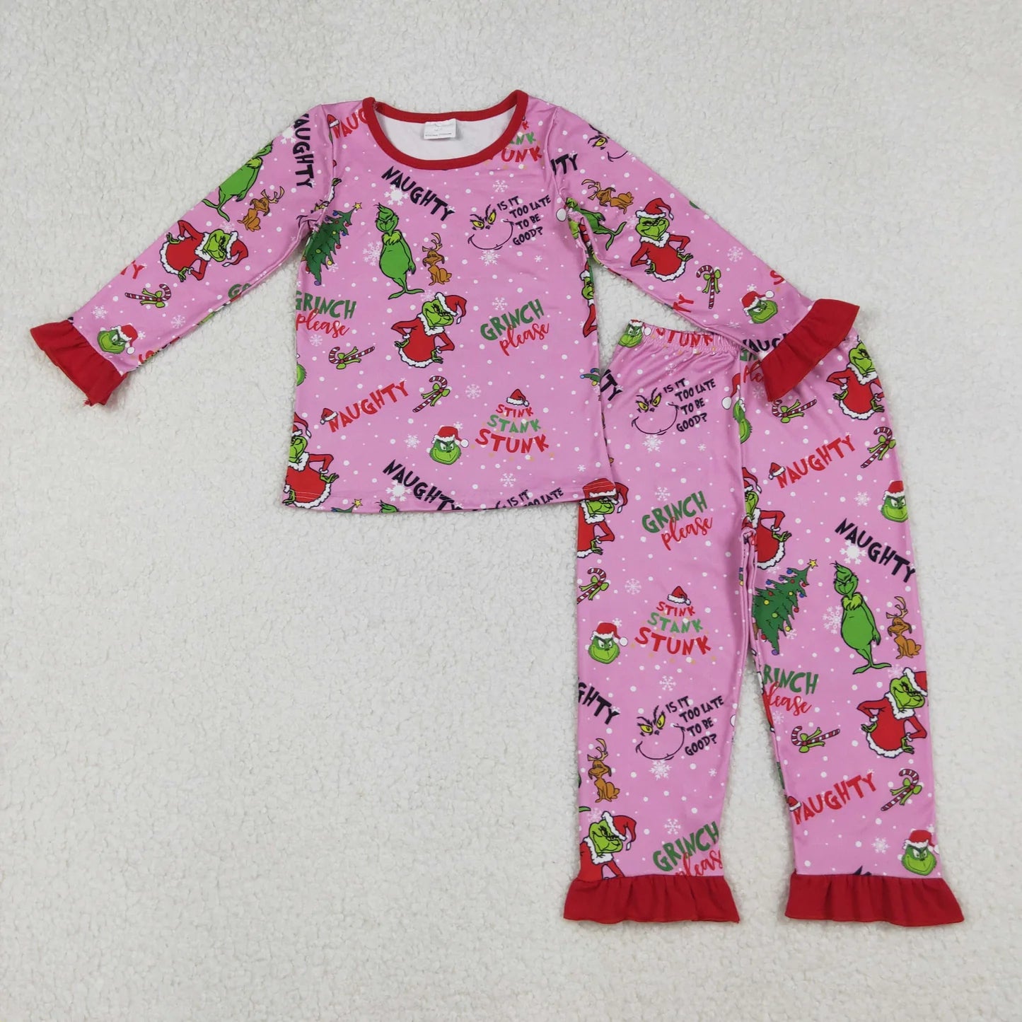 Sibling Baby Boys Girls Christmas Pajamas Set