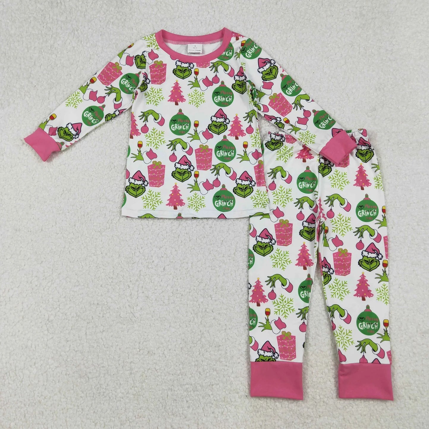 Sibling Baby Boys Girls Christmas Pajamas Set