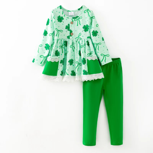 GLP3268 Baby girls Shamrock outfit preorder
