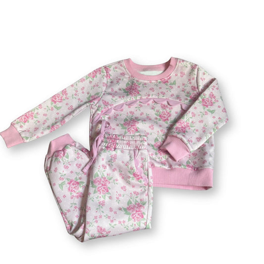 GLP3276 Baby Girls Pink Floral Outfit Preorder