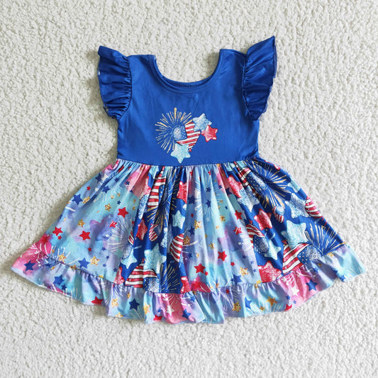 GSD0070 July 4th  Dress Summer