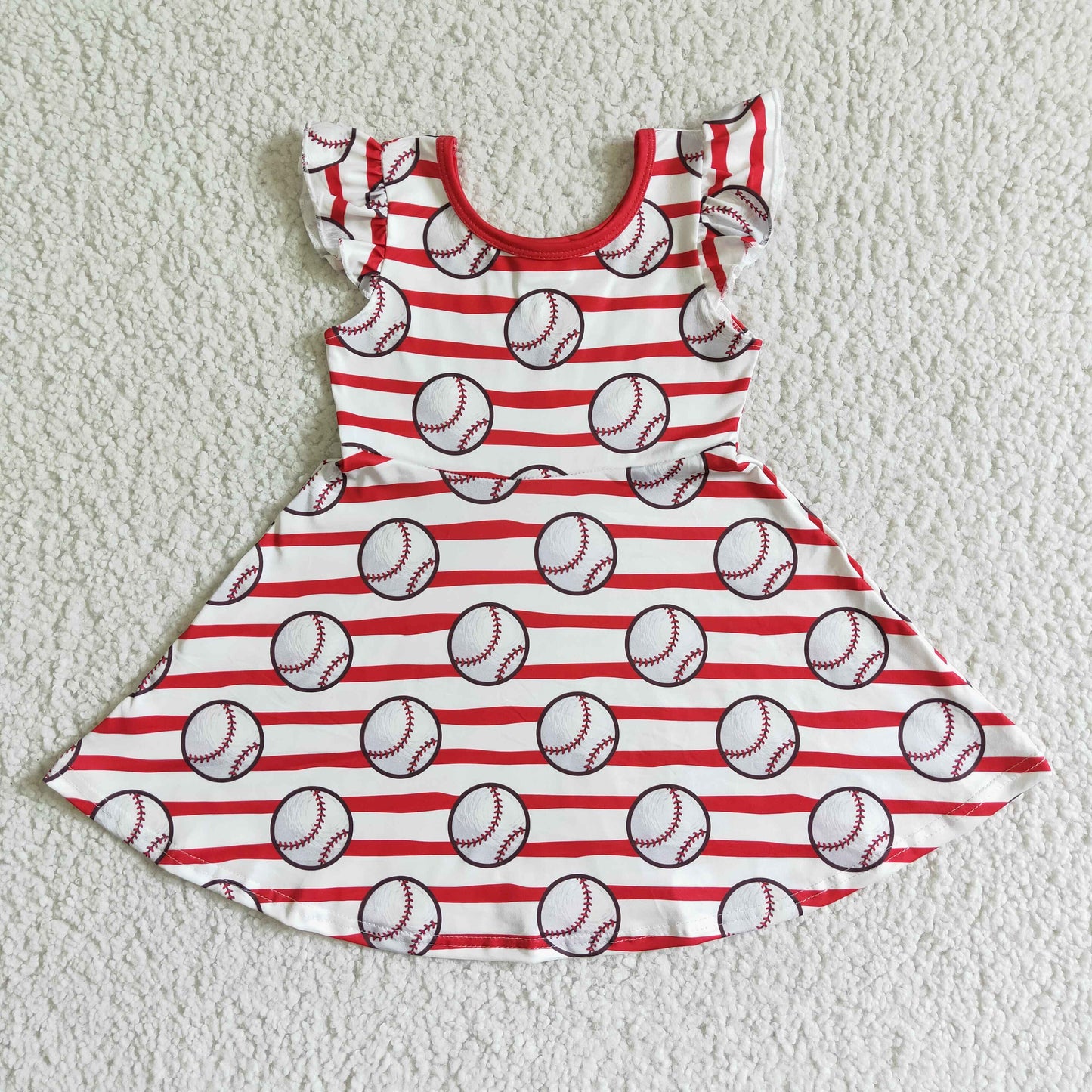 Summer Girls Baseball Dress