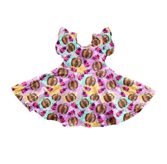 Pre-order Kids Girls Pumpkin Dress