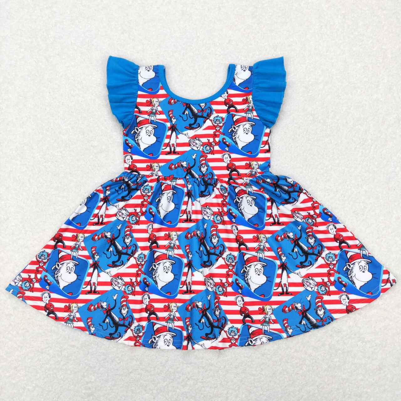 Baby Girls Boys Red Stripes Dr Reading Sibling Clothes